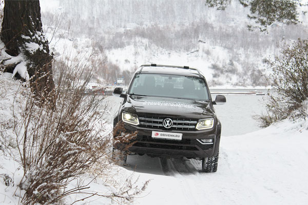 Volkswagen Amorok на природе зимой